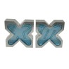 Paire de V 120x120x35mm