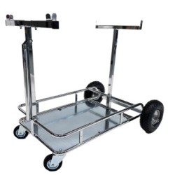 Chariot chrome pliable avec...