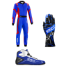 Kit pilotes Sparco Thunder bleu/rouge
