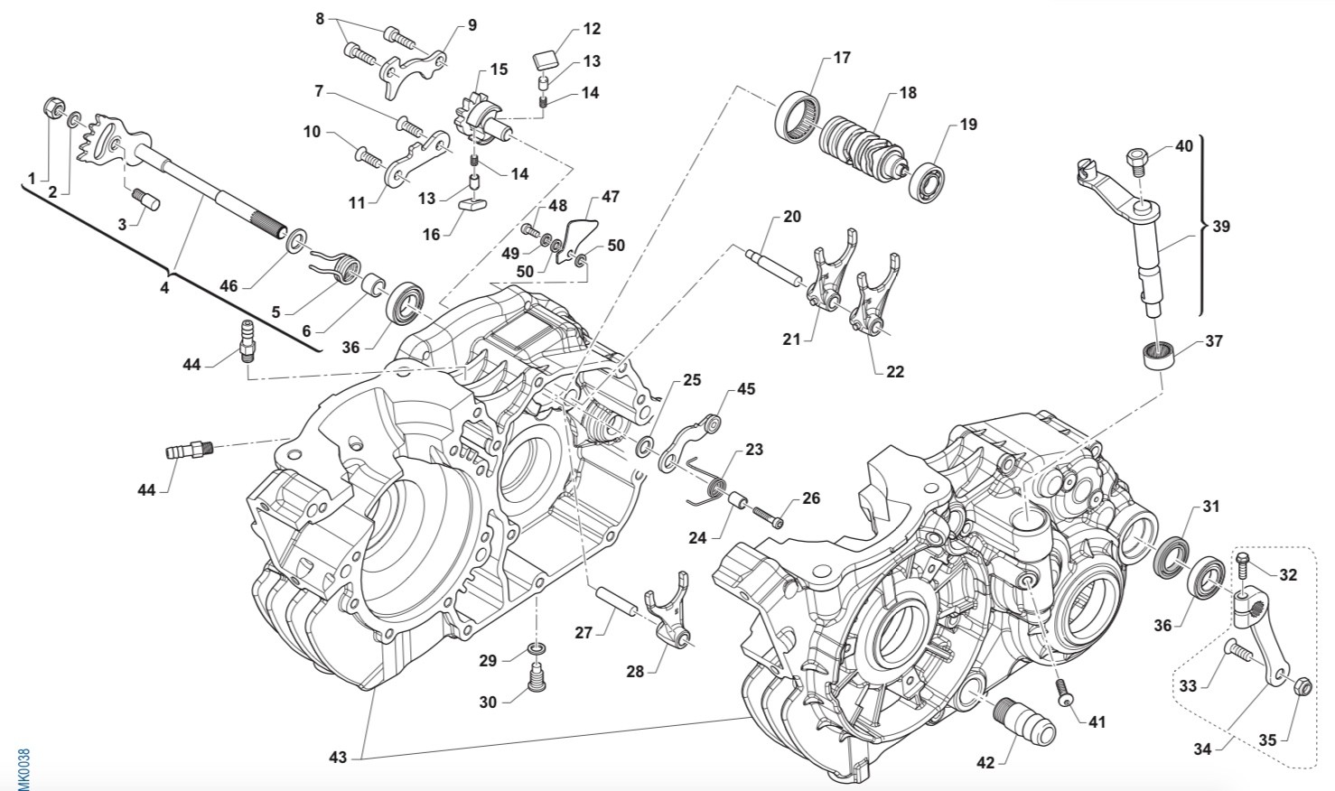 Commande de boite de vitesse TM R2