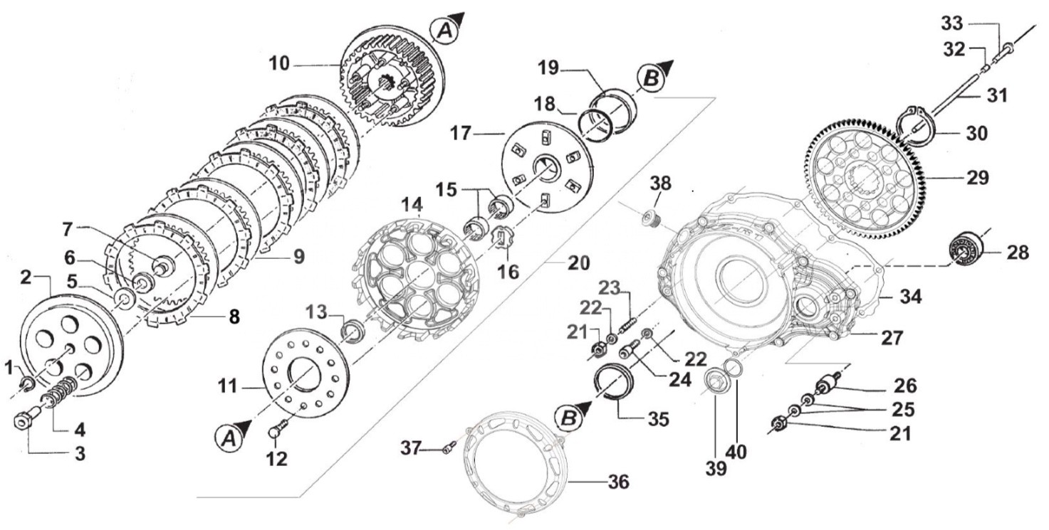 Embrayage TM R1